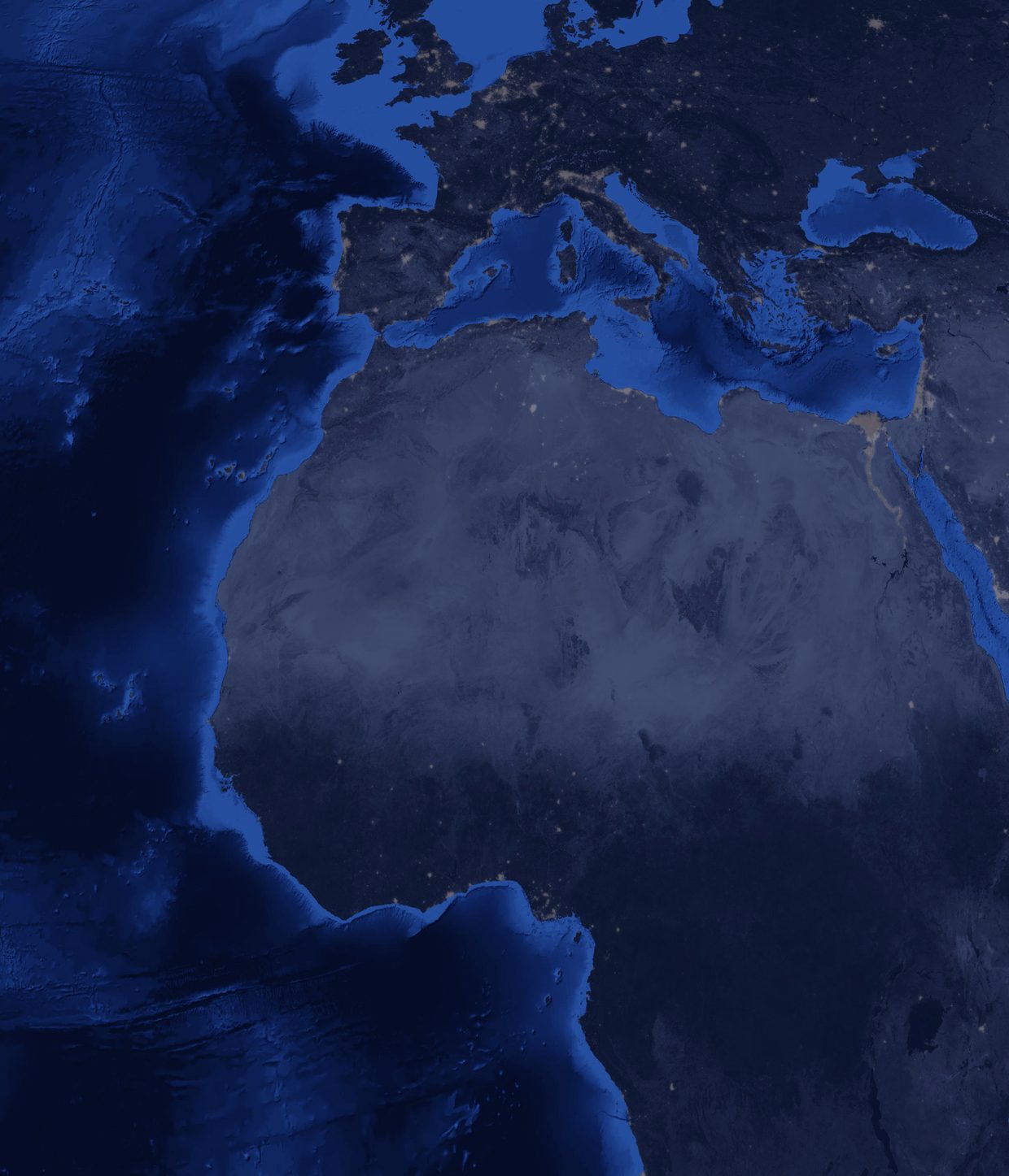 Carte de l’Europe et de l’Afrique de l’Ouest et du Centre : représentations de l’IFEM en France, au Sénégal, en Côte d’Ivoire et au Congo
